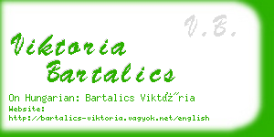 viktoria bartalics business card